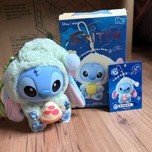 Disney Stitch Plush Toy - Blue and Light Green